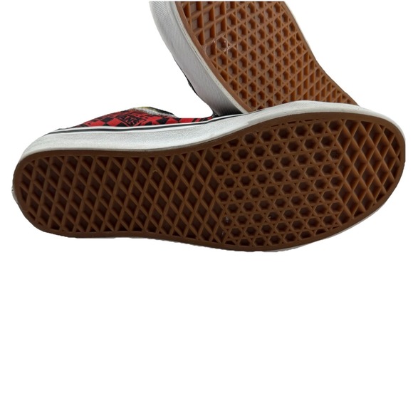 Vans Sk8 Hi Shoes Mens 8.5 Black Logo Flame Lace Up Hi Top Casual - Picture 10 of 10